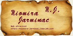 Miomira Jarminac vizit kartica